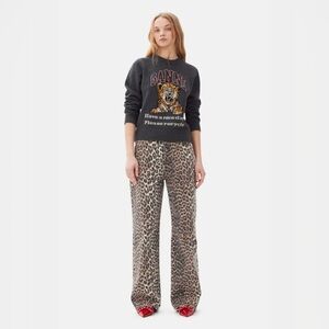 GANNI | Izey Leopard Jeans